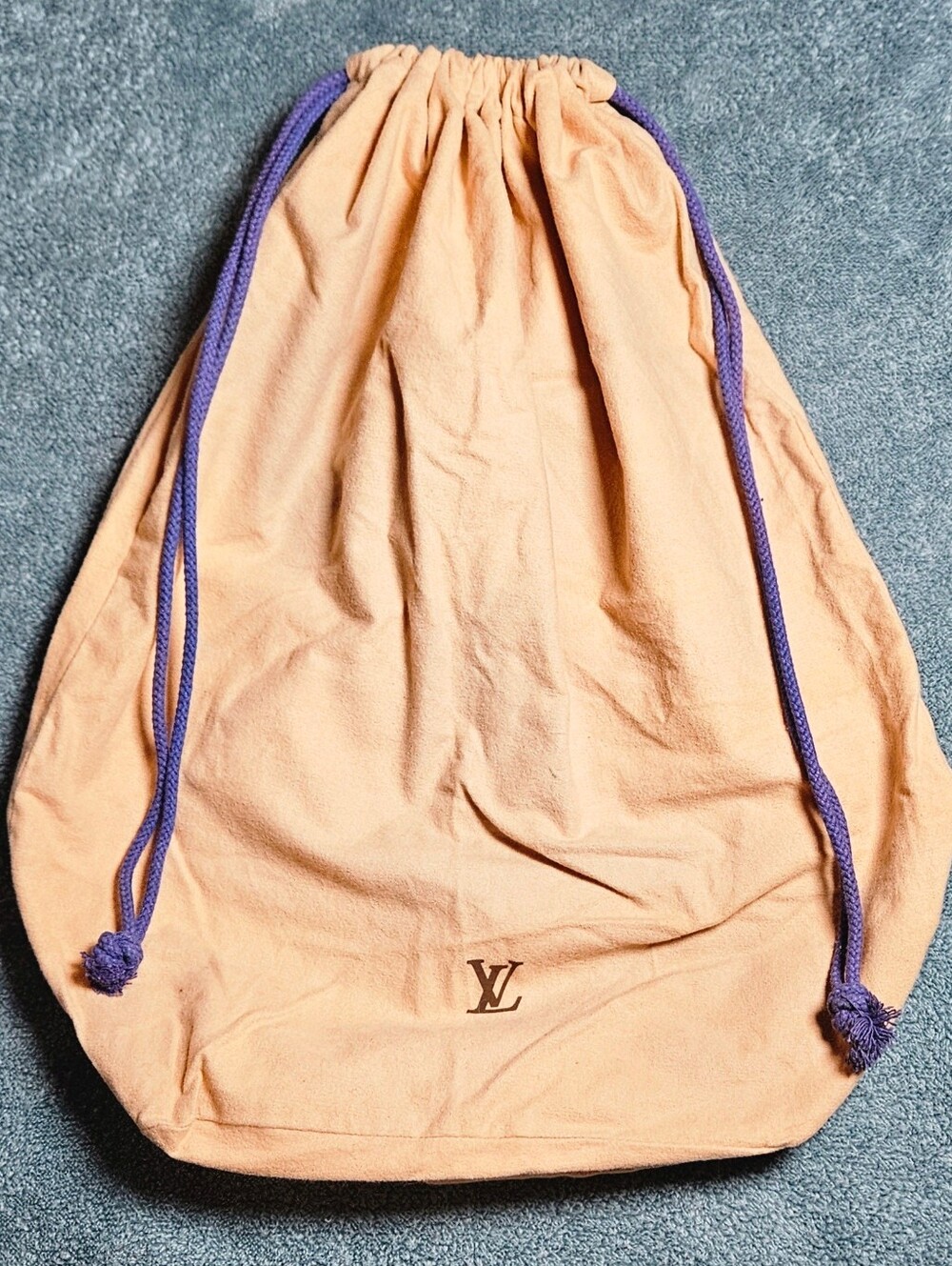 Louis Vuitton XL Drawstring Dust Bag Keepall Travel Tote Onthego Handbag Pouch